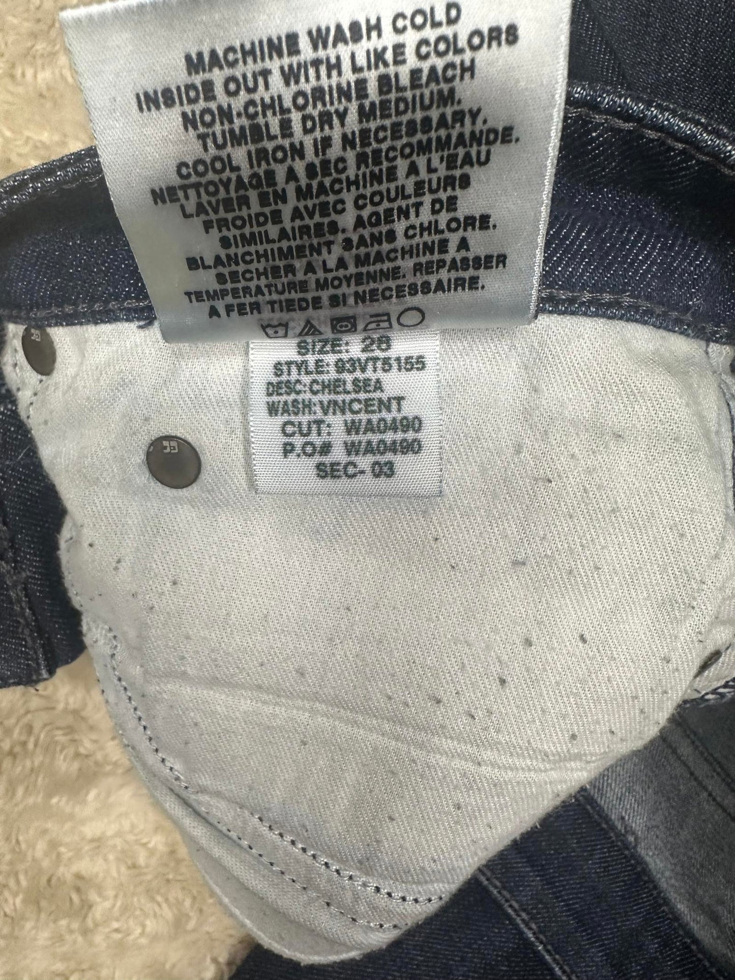 Joe's Jeans 'Cheslea' skinny jeans Size 28