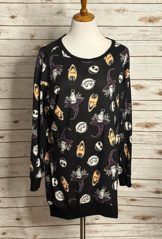 Disney The Nightmare Before Christmas knit pullover top/sleep shirt Size Medium