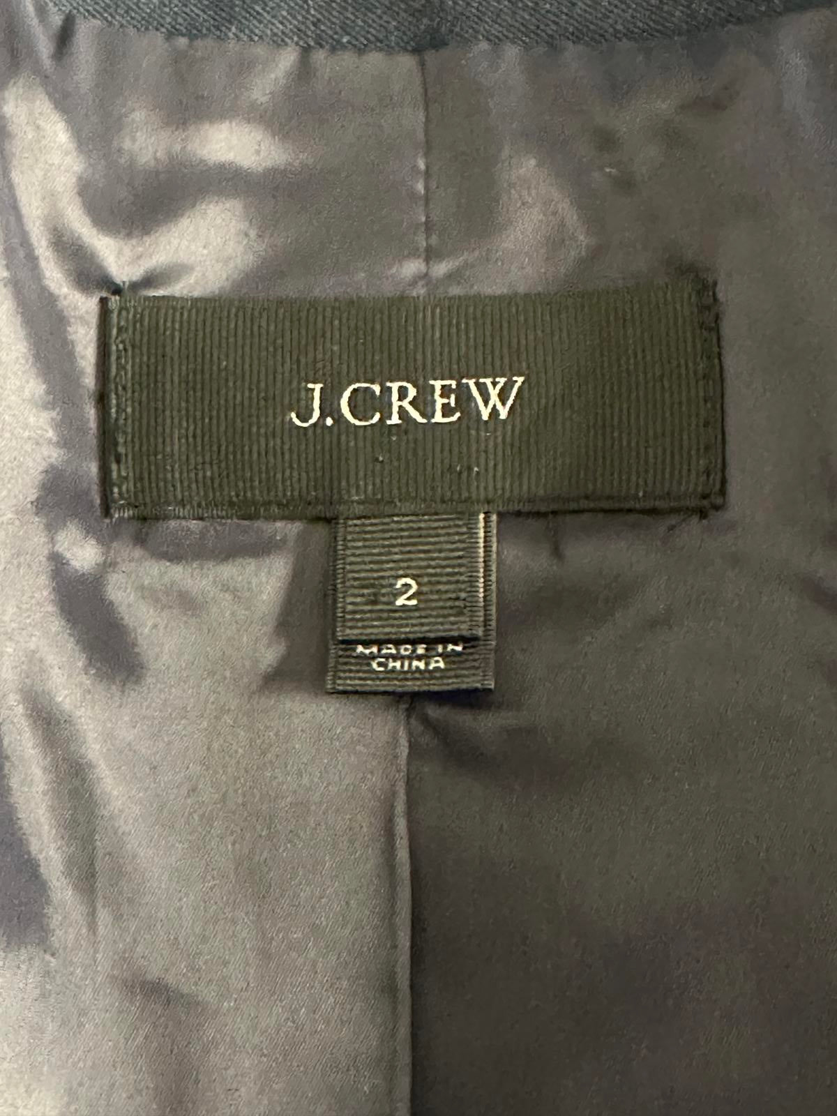 J.Crew classic navy blue cotton single-breasted Thompson blazer Size 2