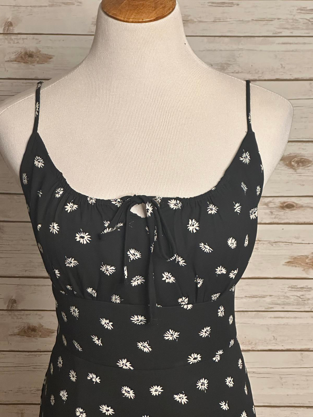 Abercrombie & Fitch Y2K floral spaghetti strap empire waist mini dress Size L