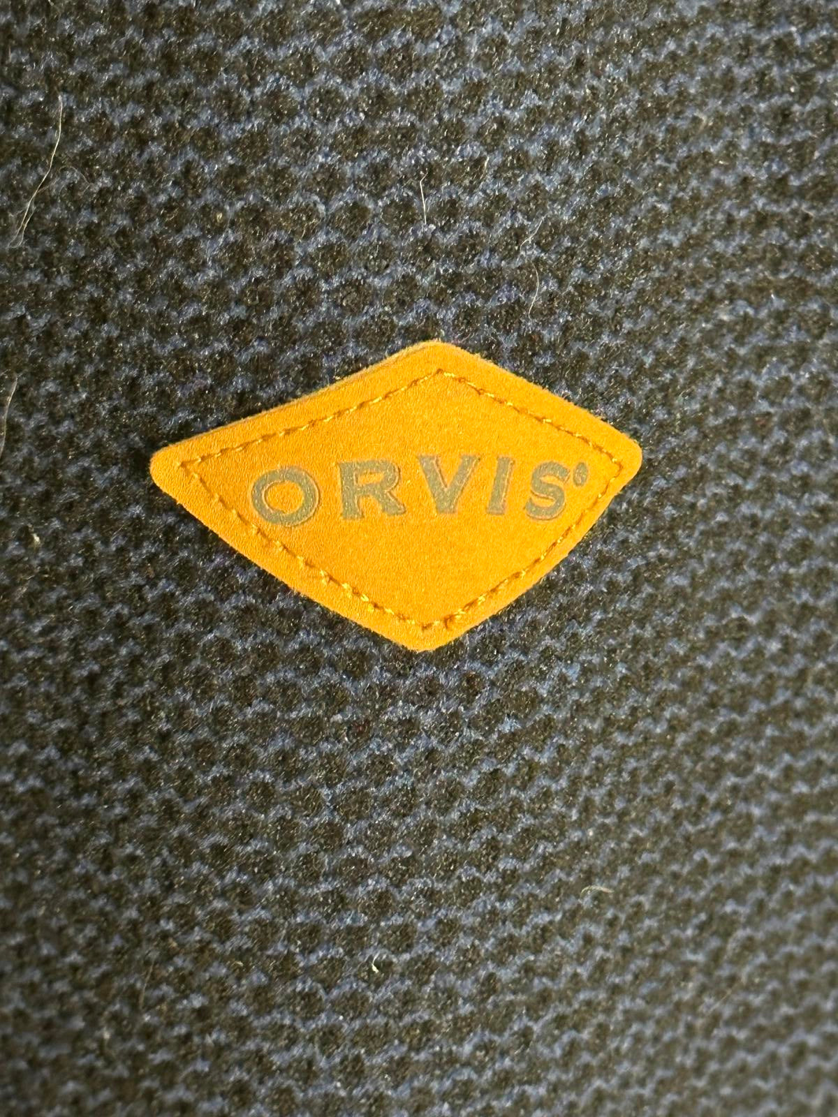Orvis dark blue gorpcore quarter zip fleece-lined sherpa pullover top Size XL