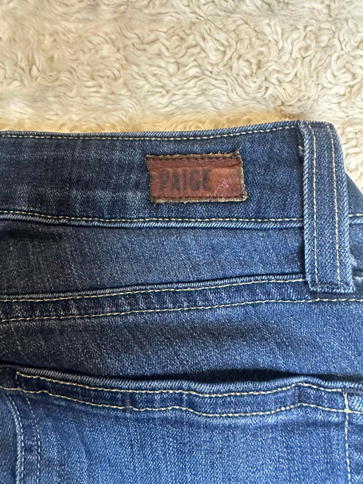 Paige 'Verdugo Ankle' medium wash low-rise skinny denim jeans Size 26