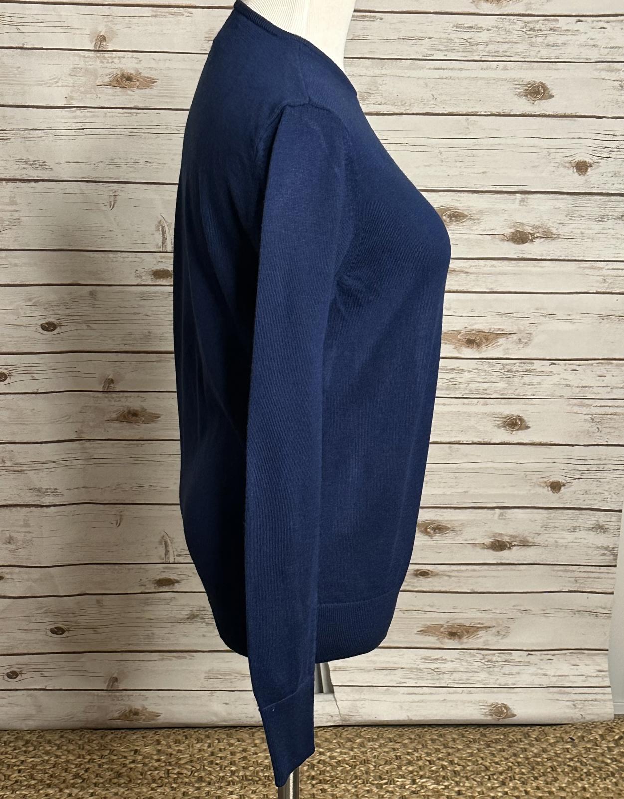 Bonobos classic navy 100% merino wool crew neck pullover sweater Size Small