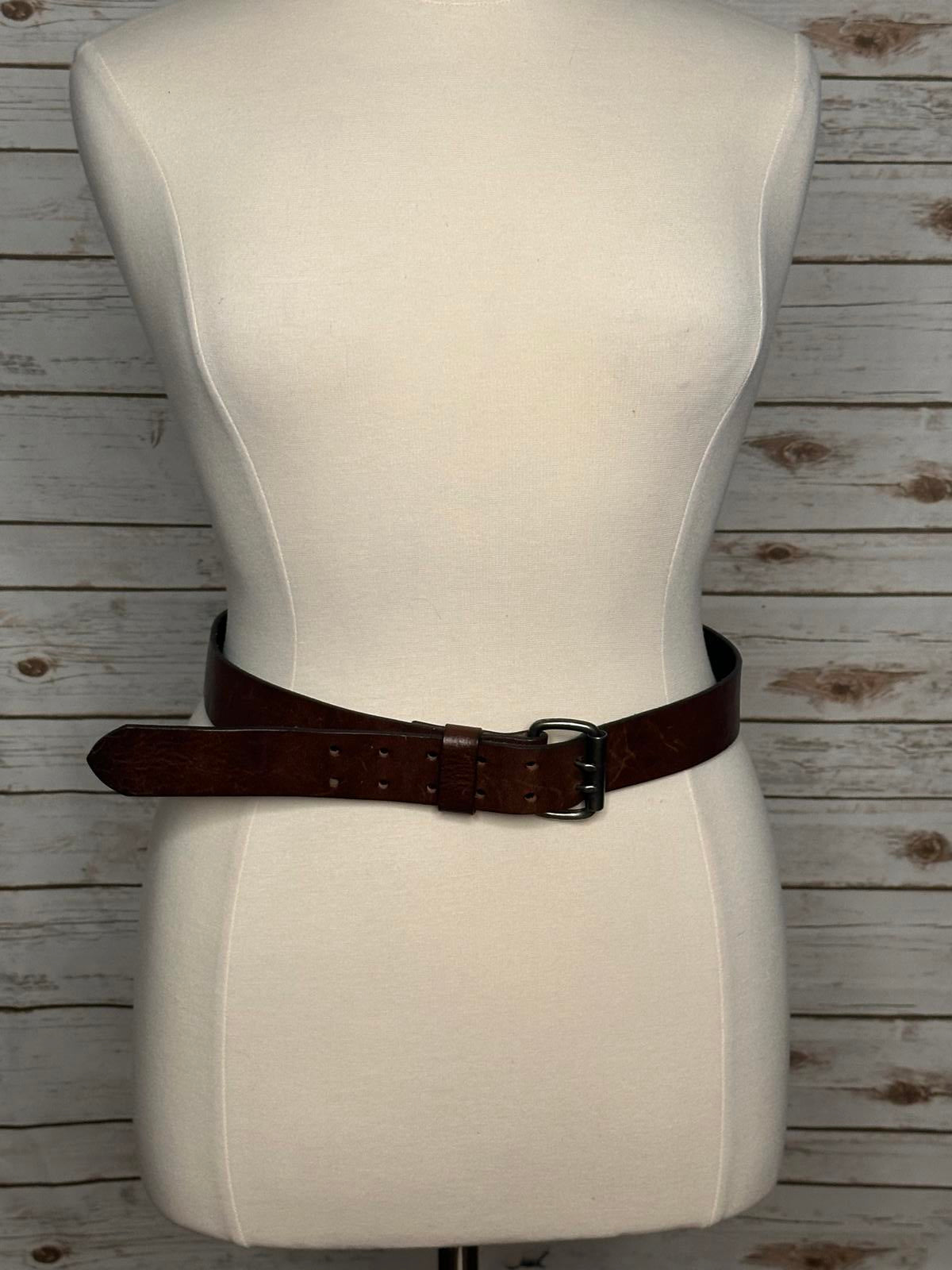 LL Bean Signature brown genuine leather belt Size 38/Large